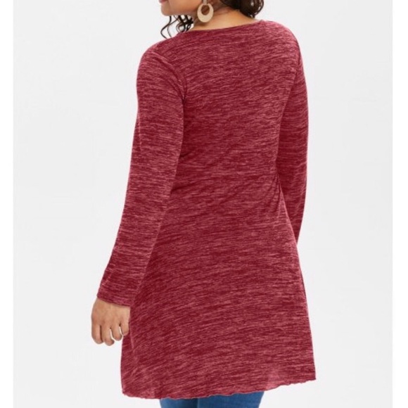 Cranberry Long Sleeve Tunic - 5 Star Rated - Picture 4 of 8